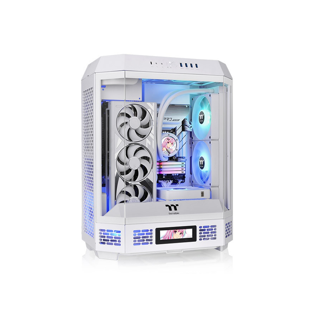 71894_1.jpg Компьютерный корпус Thermaltake The Tower 600 White без Б/П