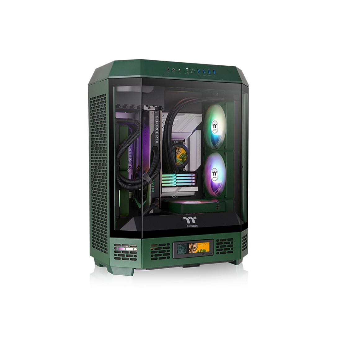 71895_1.jpg Компьютерный корпус Thermaltake The Tower 600 Racing Green без Б/П