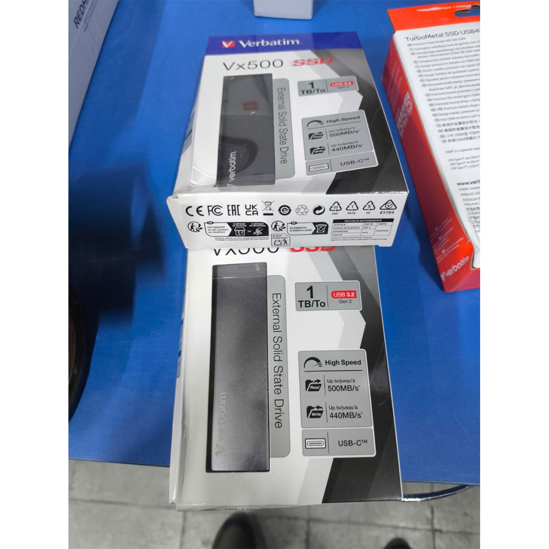 Внешний SSD диск Verbatim VX500 47444 1TB Серый
