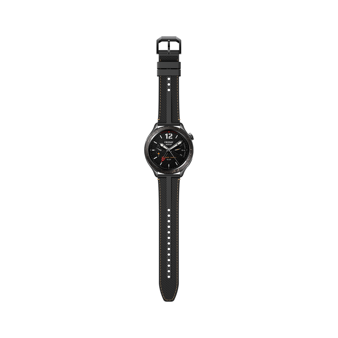 77514_1.jpg Комплект из ремешка и безеля для часов Xiaomi Watch S4 Bezel and Strap Kit-Midnight Carbon