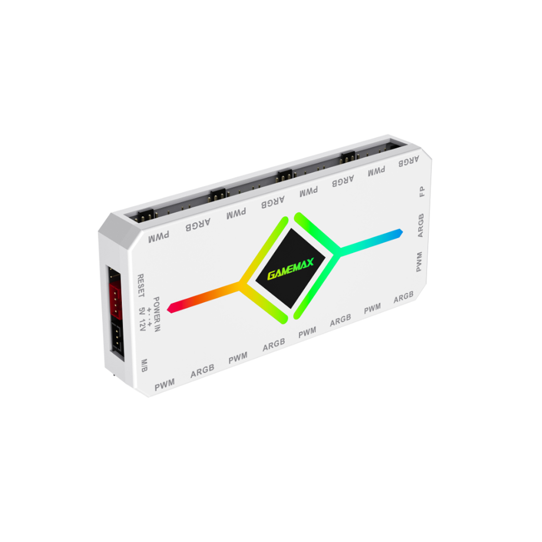 80257_1.jpg Контроллер подсветки Gamemax V4.0 ARGB+PWM HUB WH (12В)