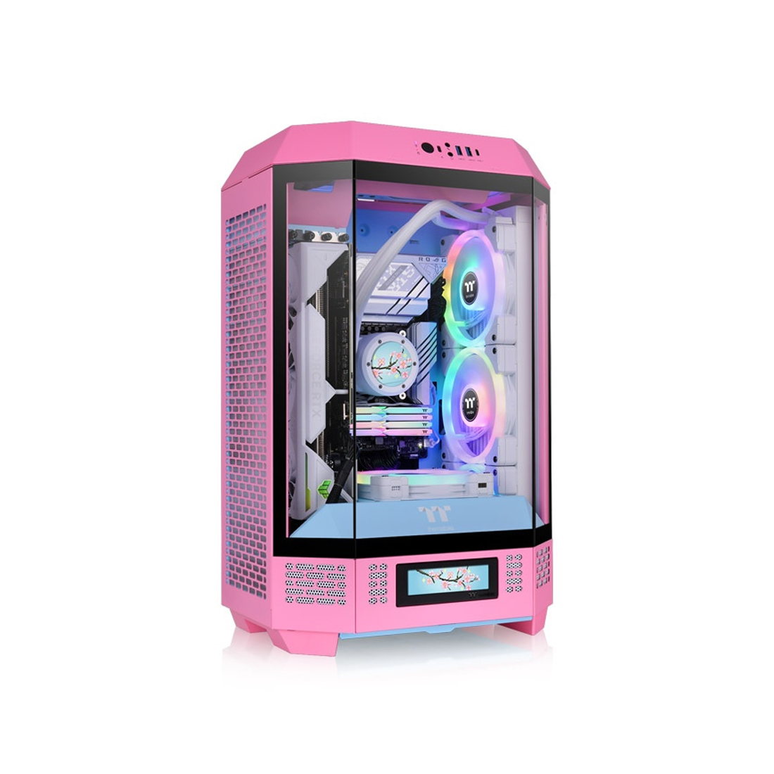84558_1.jpg Компьютерный корпус Thermaltake The Tower 300 Bubble Pink без Б/П