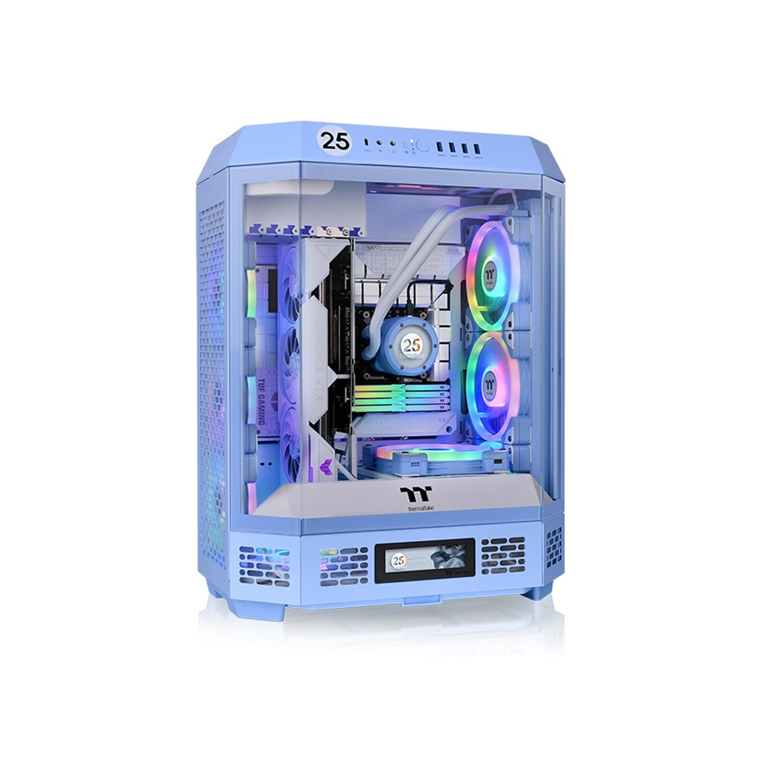 84569_1.jpg Компьютерный корпус Thermaltake The Tower 600 Hydrangea Blue без Б/П