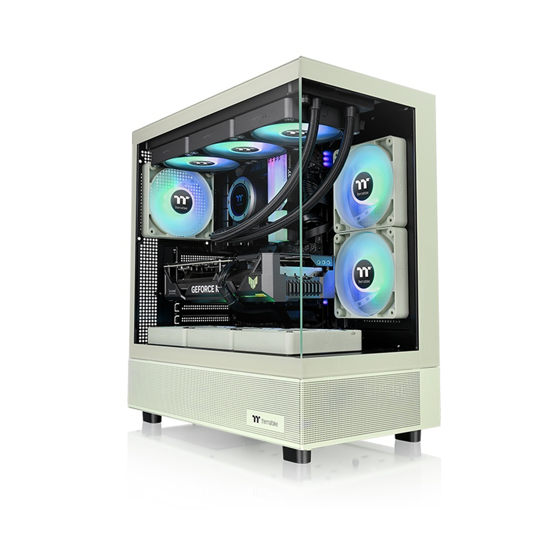84602_1.jpg Компьютерный корпус Thermaltake View 270 Plus TG ARGB Matcha Green без Б/П