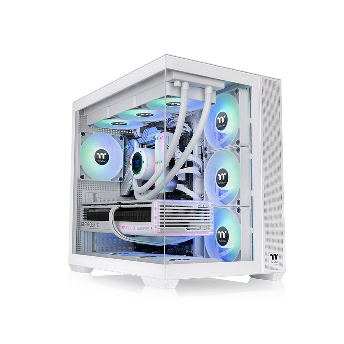 84609_1.jpg Компьютерный корпус Thermaltake View 380 TG ARGB White без Б/П