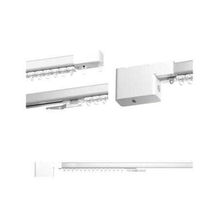 Умный карниз для штор Яндекс, длина 2,4-4,5м, работает с Алисой, Zigbee