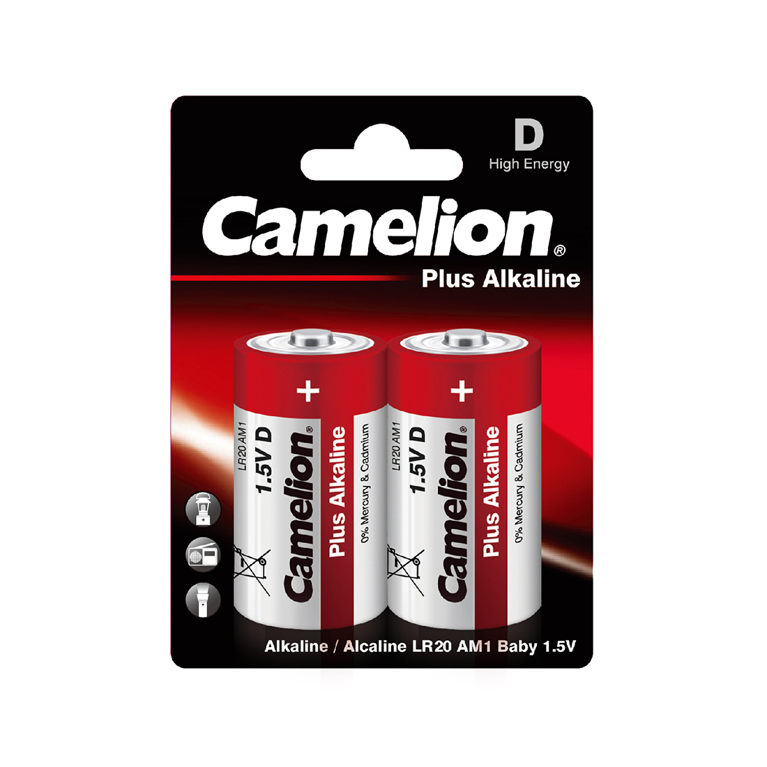 8612_1.jpg Батарейка CAMELION Plus Alkaline LR20-BP2 2 шт. в блистере