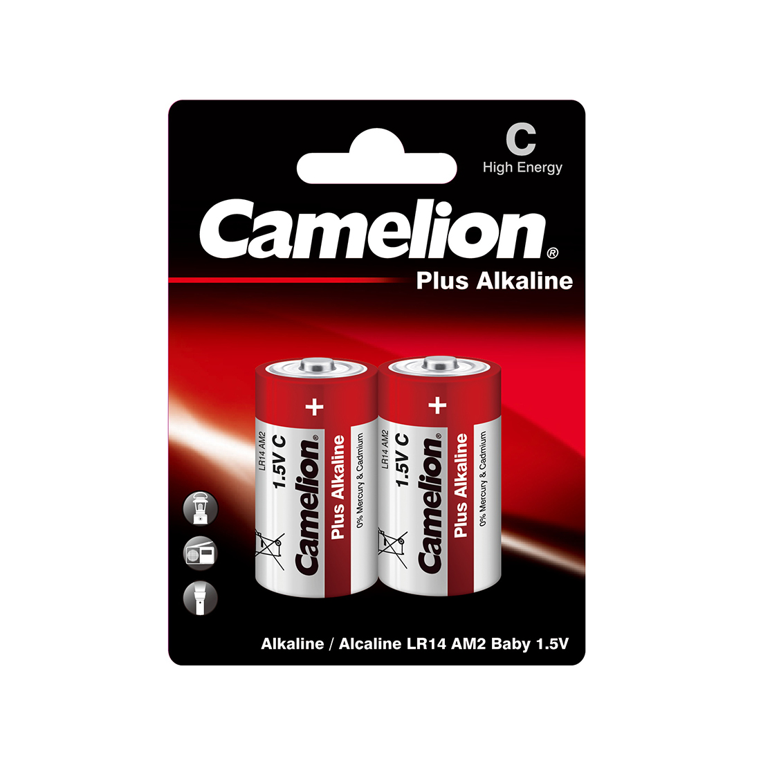 8613_1.jpg Батарейка CAMELION Plus Alkaline LR14-BP2 2 шт. в блистере