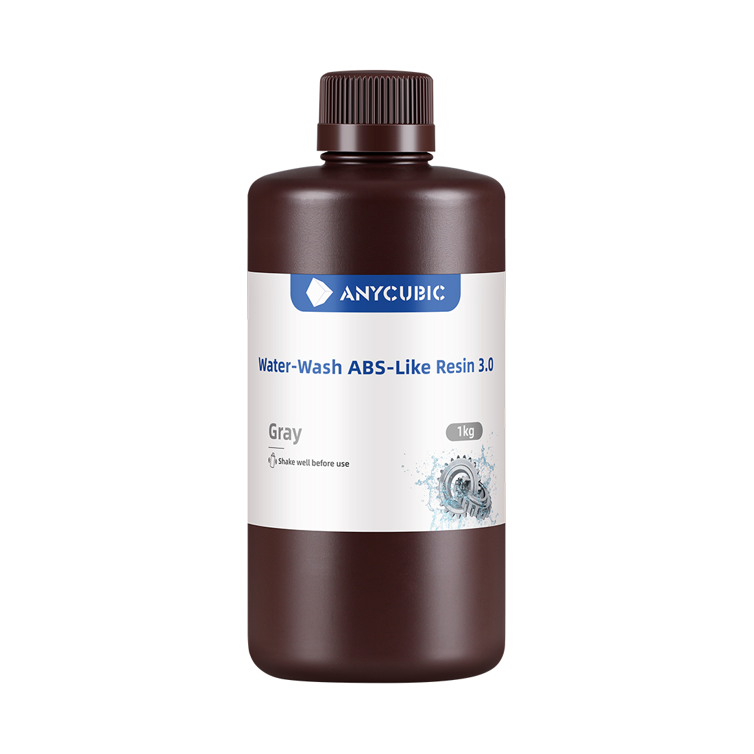 88807_1.jpg Фотополимерная смола для 3D-печати Anycubic Water-Wash ABS-Like Resin 3.0 SSXAB3GY-10 (серый)