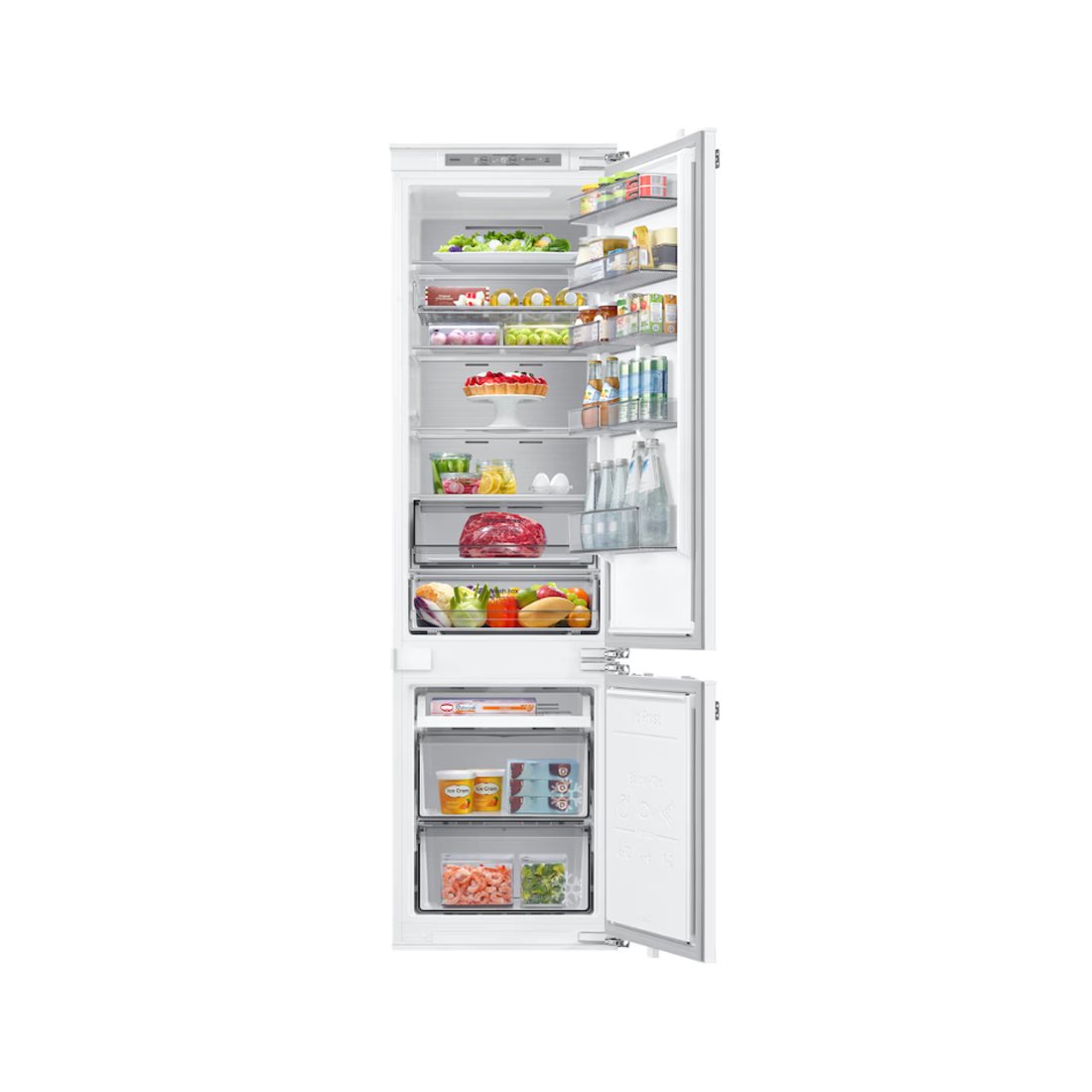 Встраиваемый холодильник с нижней морозильной камерой Samsung BRB80F30A1F0WT