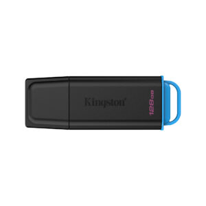USB-накопитель Kingston DTXG2/128GB 128GB Чёрный/Голубой